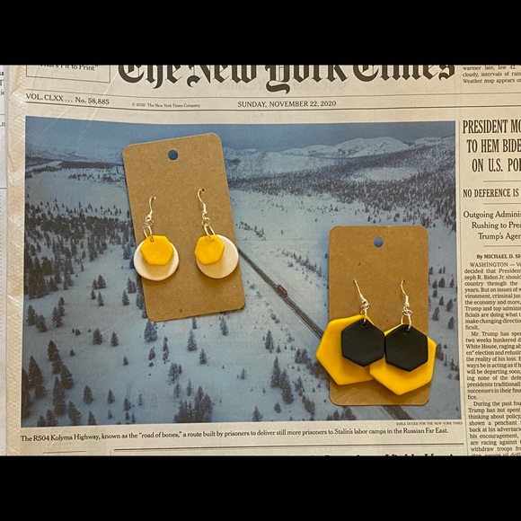 Handmade Over Easy Eggs Polymer Clay Earrings! - Picture 4 of 4